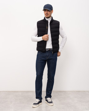 MooRER Blue down vest OLIVER OLIVERKN