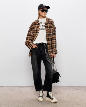 R13 Black jeans with a worn effect R13WD271D503A