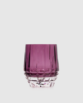 La Reine Set of purple crystal glasses DIAMOND 6 pcs DOFDIAMOND