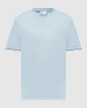 Castangia dal 1850 Blue T-shirt with embroidery DMTSDM32S26