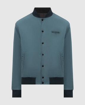 Balmain Reversible bomber jacket with logo embroidery HH1TFA27XM25