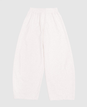 Brunello Cucinelli Children's white melange sweatpants BH827E661B