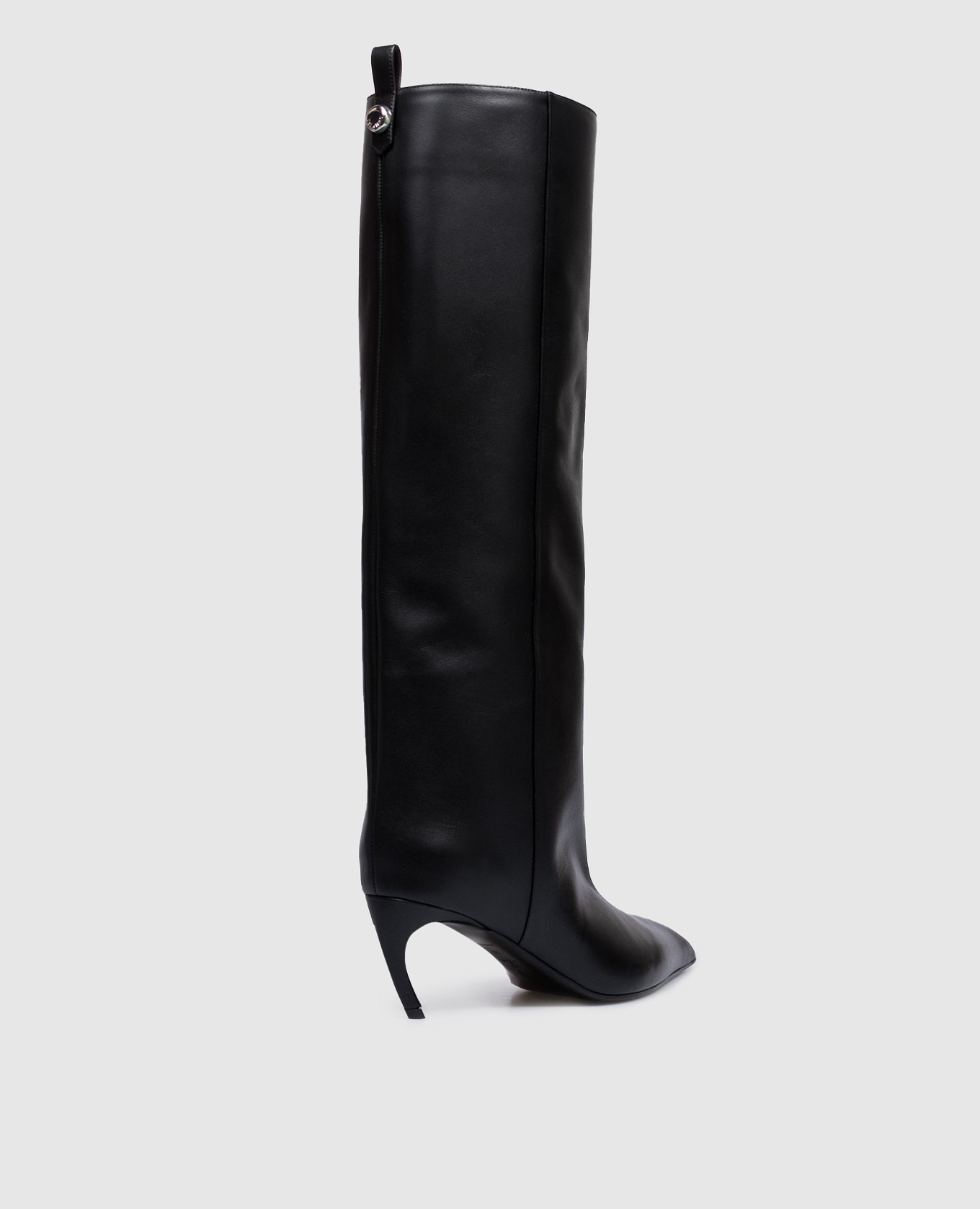 Black leather boots Lea The Attico 3