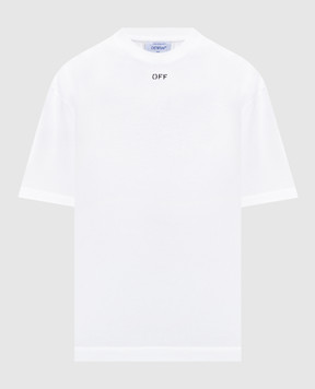 Off-White White T-shirt with logo 44MAA161F5J002