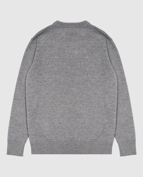 Dolce&Gabbana Children's gray wool and cashmere jumper L4KWE2JGMLD814