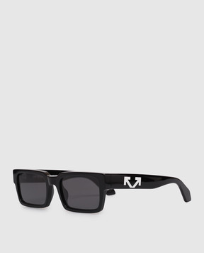 Off-White Black HUNTINGTON sunglasses with logo OW1032100755