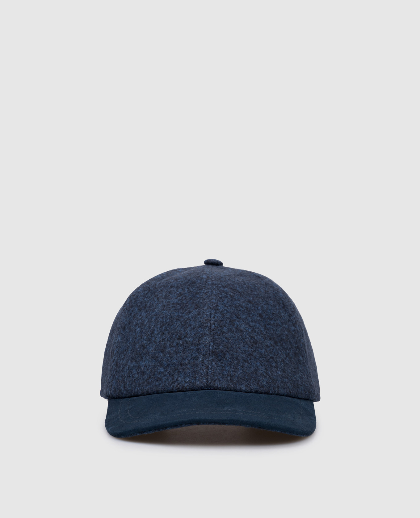 

Blue cap with wool CAPOBIANCO