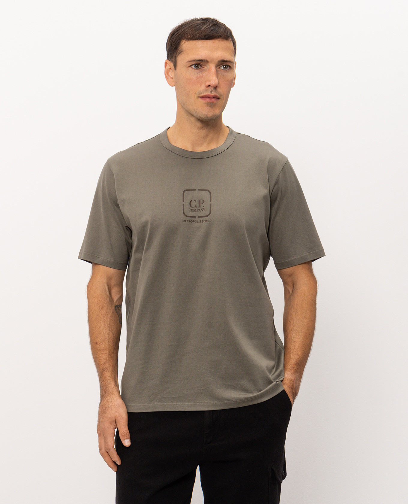 Metropolis Series Khaki T-Shirt C.P. Company Metropolis 3
