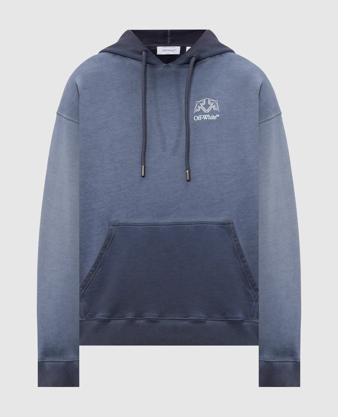 Blue printed hoodie Off-White