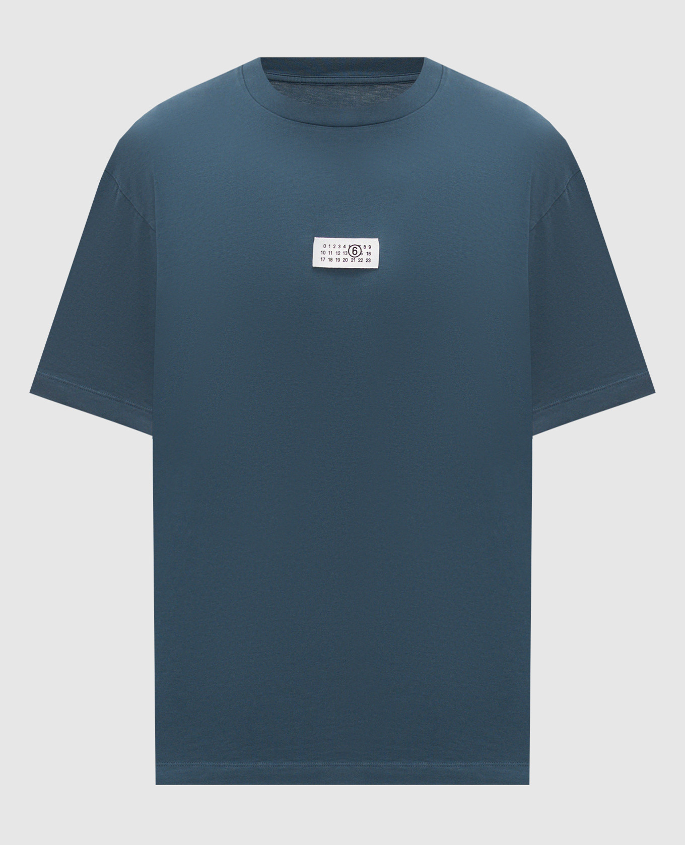 Blue T-shirt with a patch