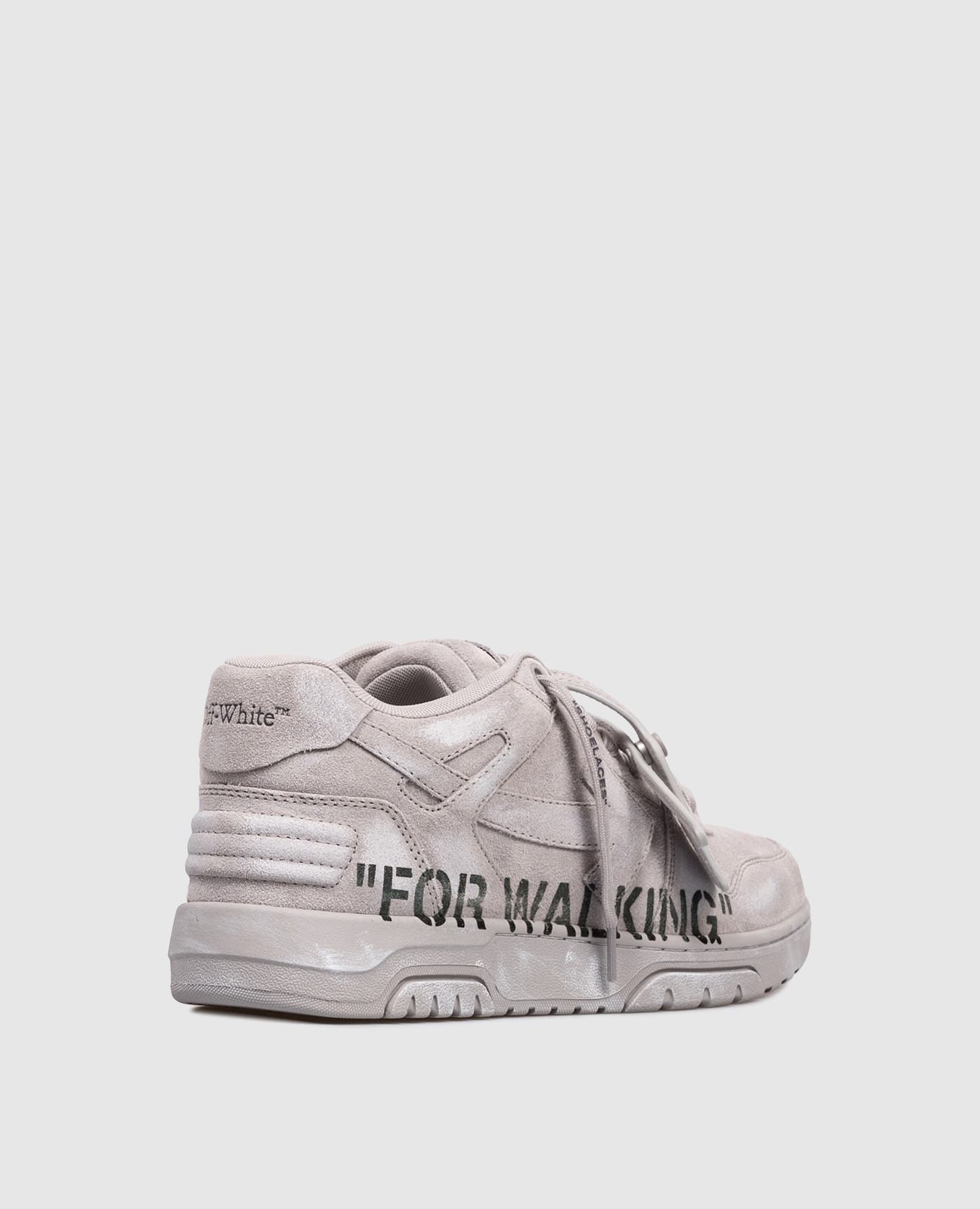 

OOO For Walking grey suede sneakers with logo Off-White
