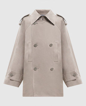 Balenciaga Beige trench coat with logo patch 872299TKP07