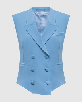 Jacob Lee Blue wool vest WV0020SS26BS