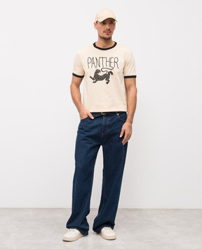 Valentino Beige T-shirt with print 8V3MG17DBC5