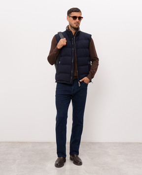 Stefano Ricci Brown wool, silk and cashmere jumper KE08004L01E26374