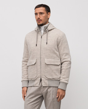 CAPOBIANCO Beige jacket with wool 19M182JL01