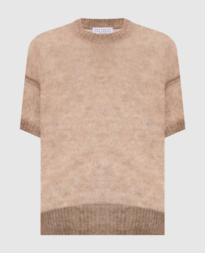 Brunello Cucinelli Beige top with wool M2I776860