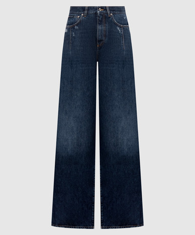 Blue jeans with holes