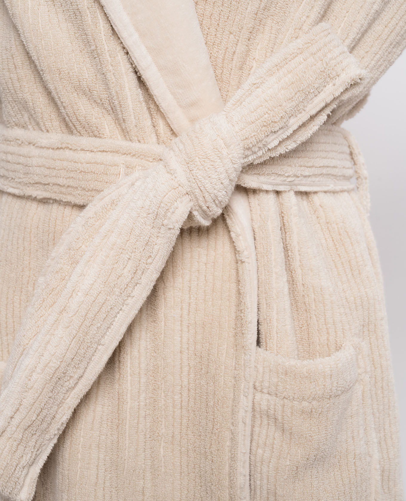

Beige terry bathrobe Raya Hamam