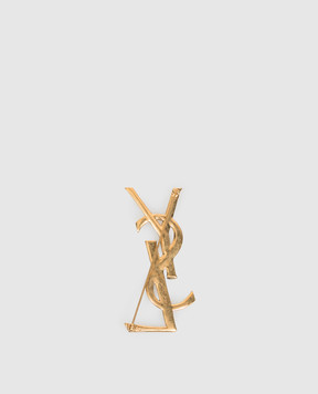 Saint Laurent CASSANDRE SNAKE gold brooch 700582Y1500