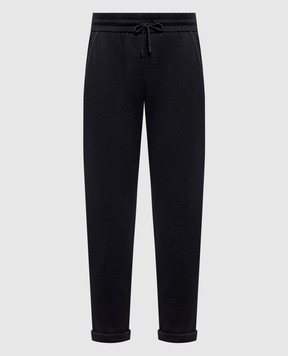 Brunello Cucinelli Grey sweatpants with silk MD828SB899