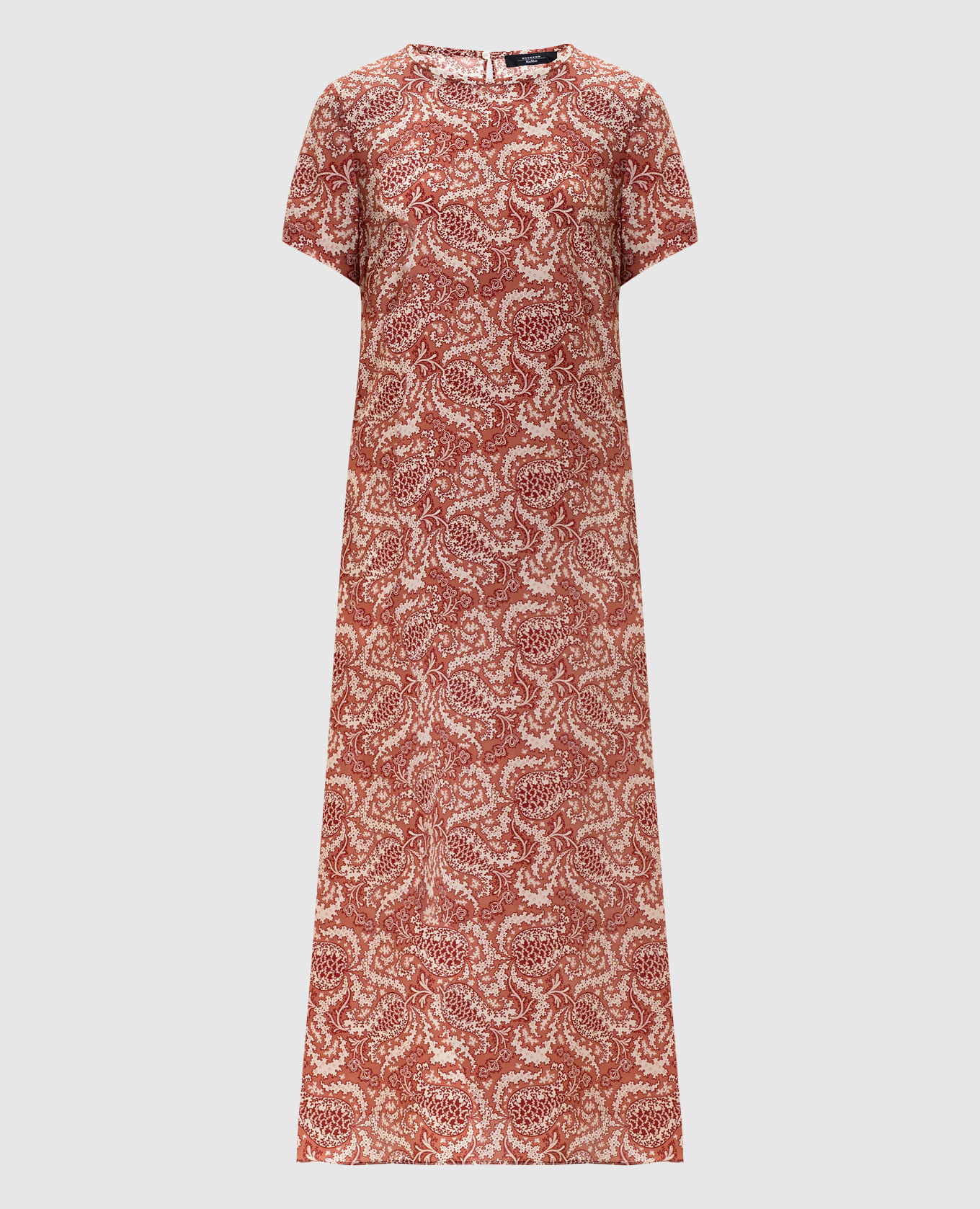 Red silk midi dress CRESPO