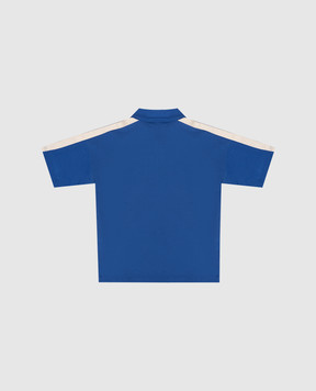 Palm Angels Children's blue polo with ribbon PBBD013S26FLE001