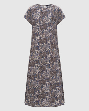 Max Mara Weekend Blue silk midi dress CRESPO WKDCRESPO