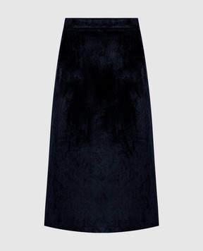 Peserico Blue corduroy midi skirt A0573001597