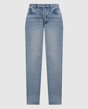 Saint Laurent Blue jeans with logo patch 827965Y35AQ
