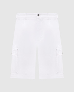 Cashmere&Whiskey White cargo shorts 0276009345