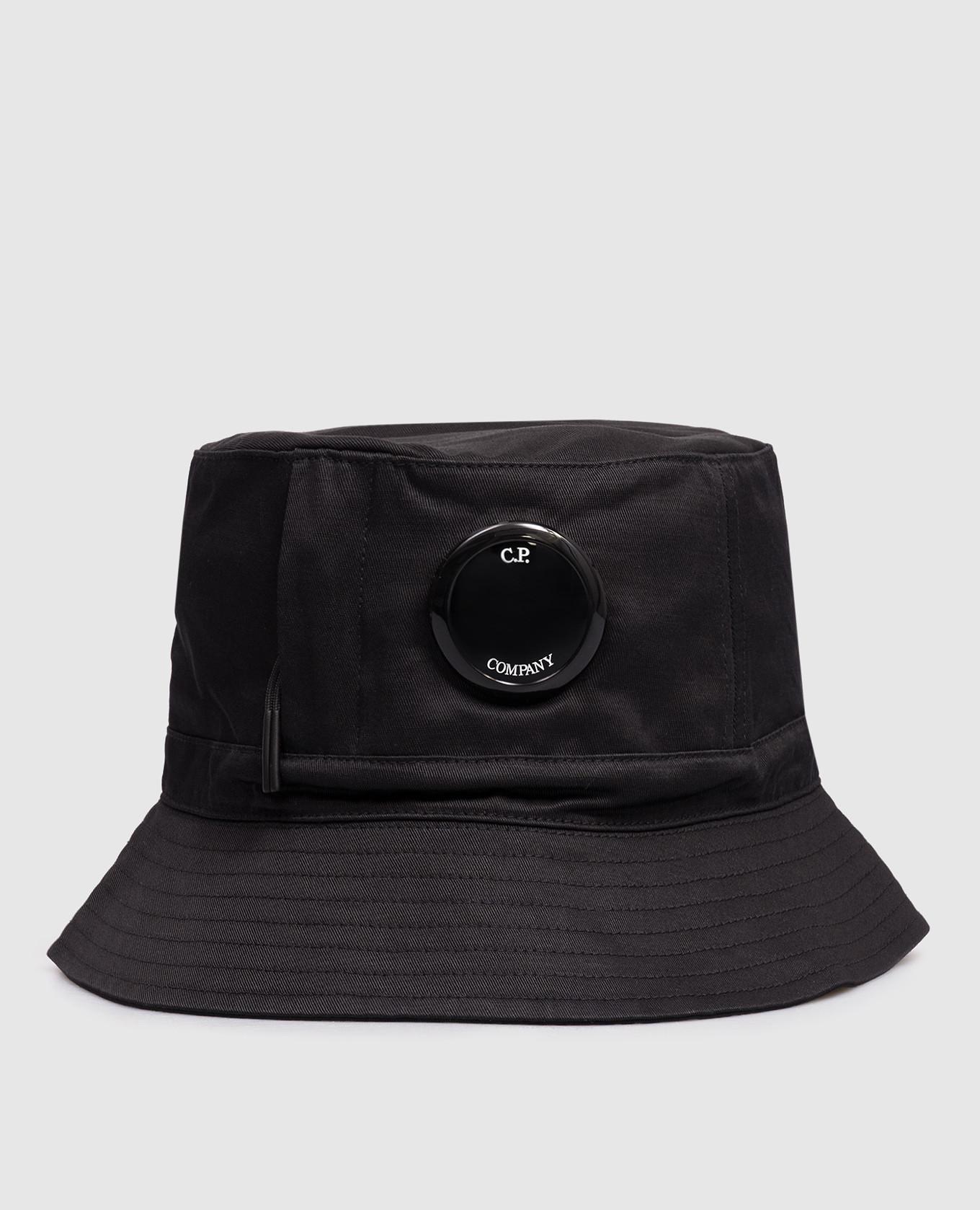 Children's black panama with logo