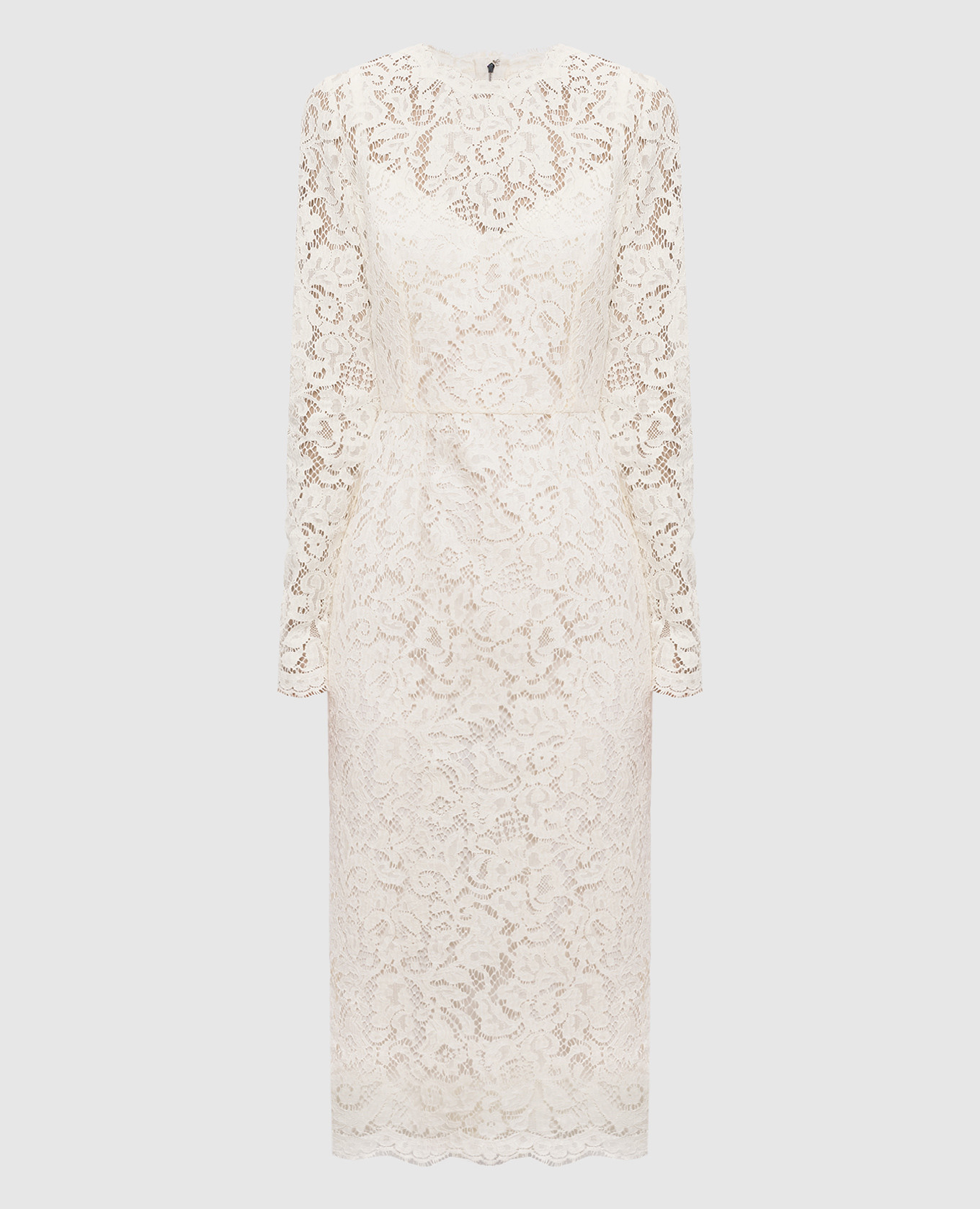 Ivory lace sheath dress Dolce&Gabbana