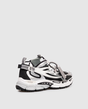 Off-White Be Right Back grey combination sneakers with applique OMIA29SS26FAB001