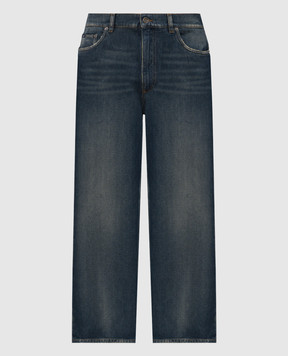 Dolce&Gabbana Blue jeans with logo patch GP18LDG8OV1