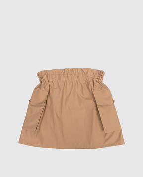 Balmain Children's brown cargo skirt BY7B01B00941214