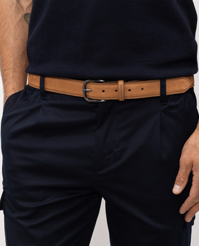 Florentino Brown suede belt 126204610154