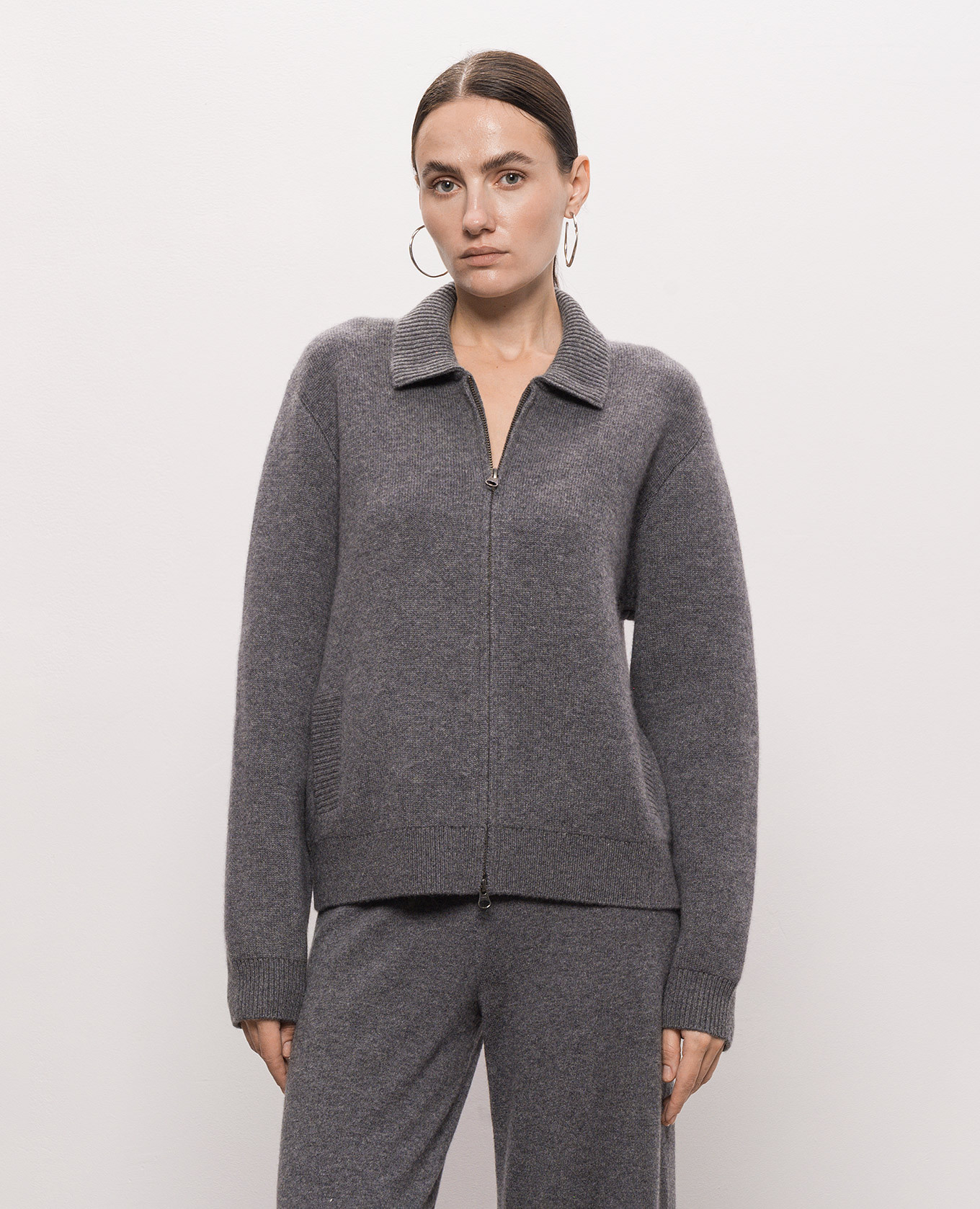 Aleya gray cashmere cardigan LISA YANG 3