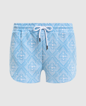 Casablanca Blue patterned shorts WSP26JTR33601