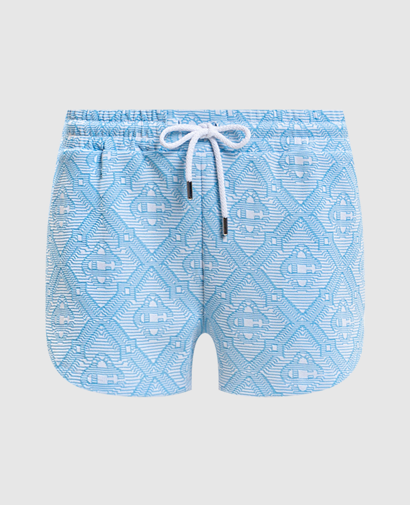 Blue patterned shorts