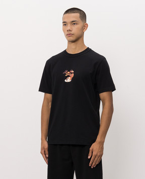 Off-White Black t-shirt with Narciso Poster print 44MAA16MF26J00J