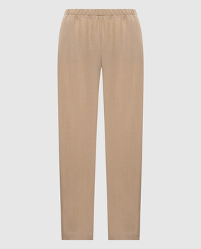 Loulou de Saison Beige wool pants SCOT