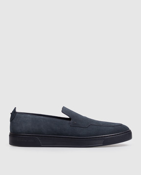 Stefano Ricci Blue suede slip-ons UV50G2391SDP