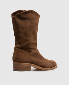 AGL Brown suede Georgia boots GEORGIATEX