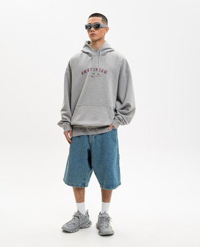 Vetements Grey melange Amsterdam hoodie ME76HD251GX