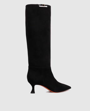 Santoni Black suede boots WSIS72427HI2NHZW