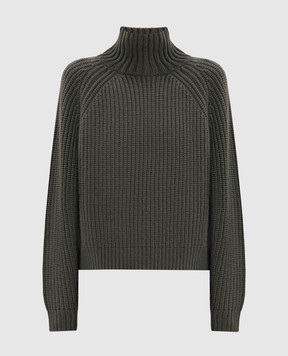 Allude Green wool and cashmere sweater 26517031