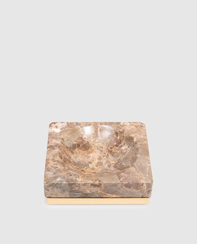 Treesseci Brown Palace Marble Soap Dish PA01AEMGD
