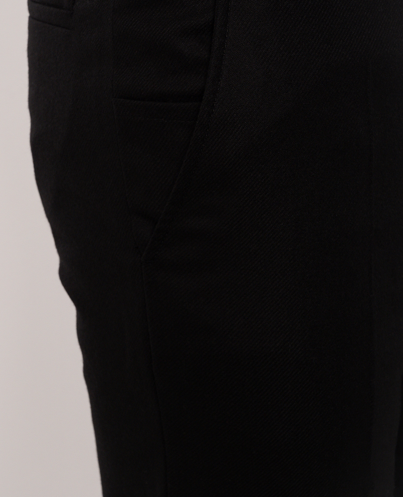 Black wool and cashmere pants Enrico Mandelli 5