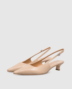 Aeyde Catrina beige leather slingbacks PU0114001224126